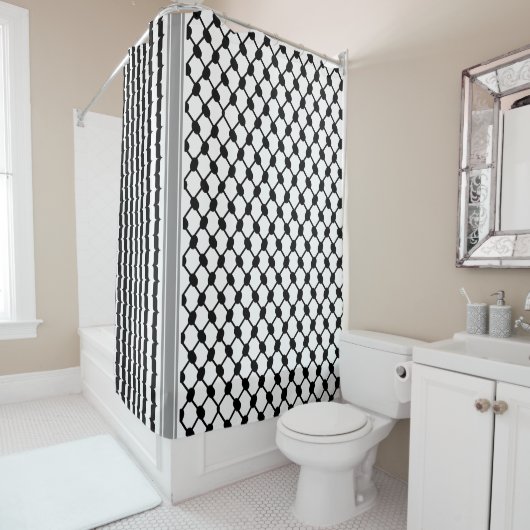 Palästinensische Hatta Keffiyeh Kufiya Folk (2 Mus Duschvorhang (Beispiel)