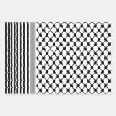 Palästinensische Hatta Keffiyeh Kufiya Folk (2 Mus Geschenkpapier Set (Vorderseite)