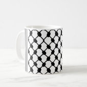 Palästinensische Hatta Keffiyeh Kufiya Folk (2 Mus Kaffeetasse (Vorderseite Links)