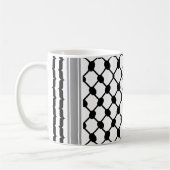 Palästinensische Hatta Keffiyeh Kufiya Folk (2 Mus Kaffeetasse (Links)