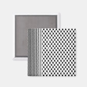 Palästinensische Hatta Keffiyeh Kufiya Folk (2 Mus Magnet (Vorderseite/Rückseite)