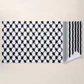 Palästinensische Hatta Keffiyeh Kufiya Folk (2 Mus Strandtuch (Vorderseite)