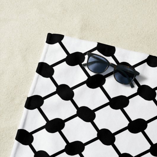 Palästinensische Hatta Keffiyeh Kufiya Folk (2 Mus Strandtuch (Beispiel)