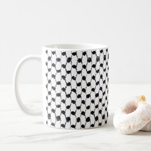 Palästinensische Hatta Kufeyye Anpassbare Kaffee-T Kaffeetasse (Mit Donut)