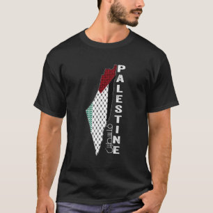 Palästinensische Karte Keffiyeh Thobe Patterns Pal T-Shirt