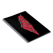 Palästinensische Karte mit Watermelonen | freie Pa Notizblock (Rechte Seite)