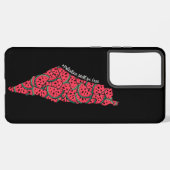 Palästinensische Karte mit Watermelonen | freie Pa Samsung Galaxy Hülle (Rückseite (Horizontal))