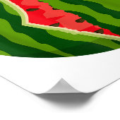 Palästinensische Karte Watermelon Arabische Kallig Poster (Ecke)