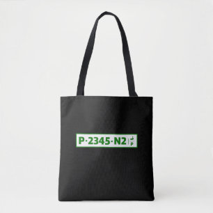 Palästinensische Kennzeichen für Kraftfahrzeuge - Tasche