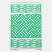 palästinensische Kuffiya Grüner Gradient Geschirrtuch (Vertikal)