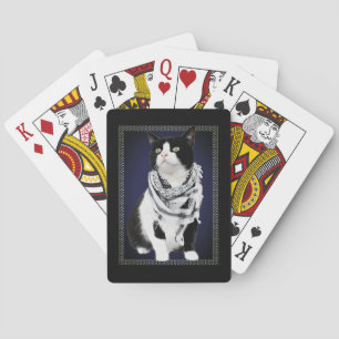 Palästinensische Kufiya-Katzenspielkarten Spielkarten
