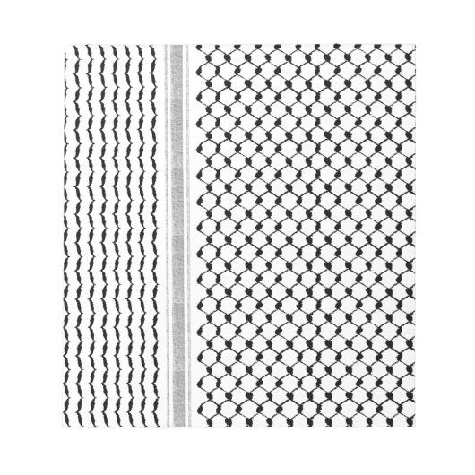 Palästinensische Kufiya-Zoll Notizblock (Vorderseite)