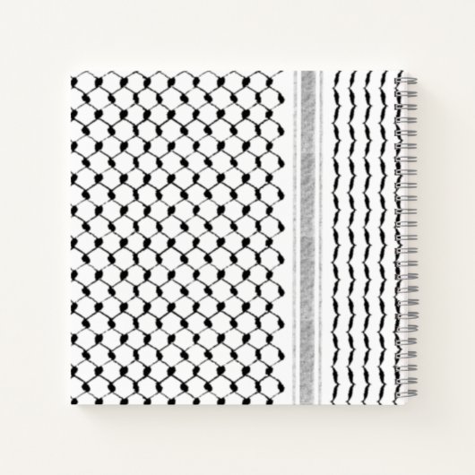 Palästinensische Kufiya-Zoll Notizblock (Rückseite)