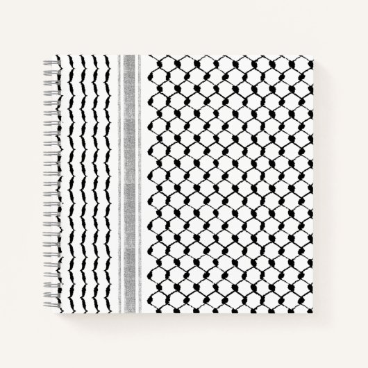 Palästinensische Kufiya-Zoll Notizblock (Vorderseite)