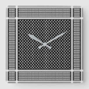Palästinensische Schürze Keffiyeh Küchentücher Quadratische Wanduhr