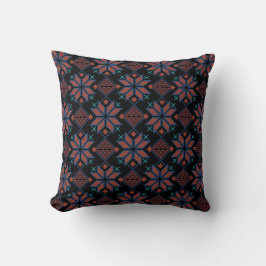 Palästinensische Stickerei Design 4 Pillow Black Kissen