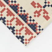 Palästinensische Stickerei Motif: Traditionelle Sc Fleecedecke (Ecke)