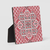 palästinensische Stickerei Muster 2 Fotoplatte (Vorderseite)