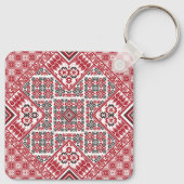 palästinensische Stickerei Muster 2 Schlüsselanhänger (Rückseite)