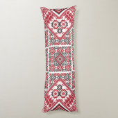 palästinensische Stickerei Muster 2 Seitenschläferkissen (Rückseite (Vertikal))