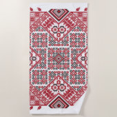 palästinensische Stickerei Muster 2 Strandtuch (Vorderseite)