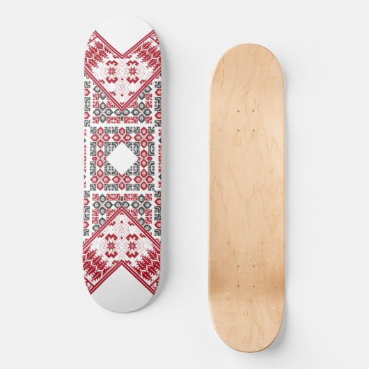 Palästinensische Stickerei Muster Skateboard (Vorderseite)