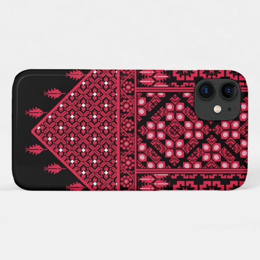 Palästinensische Stickerei Tatreez gedrucktes Desi Case-Mate iPhone Hülle (Rückseite (Horizontal))