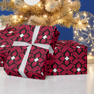 Palästinensische Stickerei Tatreez gedrucktes Desi Geschenkpapier