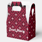 Palästinensische Stickerei Tatreez gedrucktes Desi Geschenkschachtel (Geöffnet)