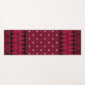 Palästinensische Stickerei Tatreez gedrucktes Desi Yogamatte (Rückseite (Horizontal))