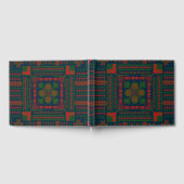 Palästinensische Stickerei Tatreez rot grün 5 Must Gästebuch (Voll)