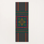 Palästinensische Stickerei Tatreez rot grün 5 Must Yogamatte (Rückseite)