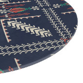 Palästinensische Stickerei: Traditionelles Musterd Schneidebrett (Ecke)