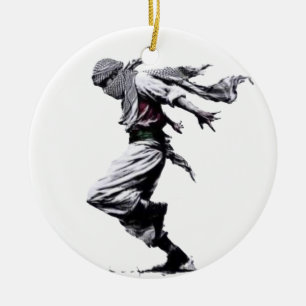 Palästinensische Tanz Dabke Keramik Ornament