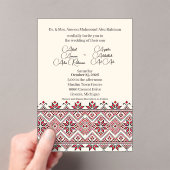 Palästinensische Tatreez 2 Akryllische Bett. Einla Acryleinladungen (Insitu (Handheld))