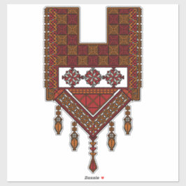 Palästinensische Tatreez Embroidery | Palestine Ar Aufkleber