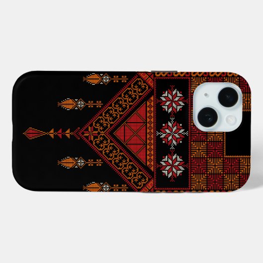 Palästinensische Tatreez Embroidery | Palestine Ar Case-Mate iPhone Hülle (Rückseite (Horizontal))