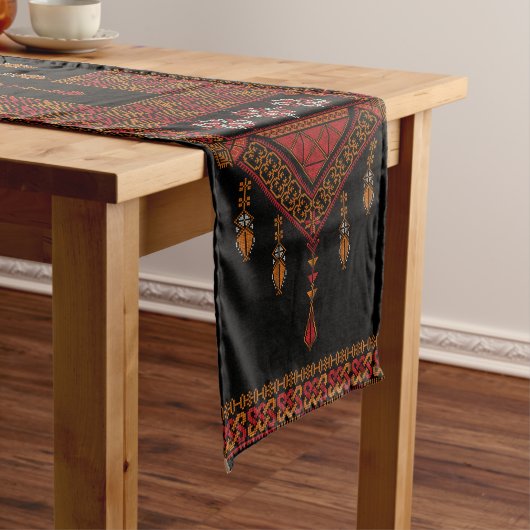 Palästinensische Tatreez Embroidery | Palestine Ar Großer Tischläufer (Beispiel)