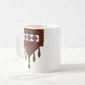 Palästinensische Tatreez Embroidery | Palestine Ar Kaffeetasse (Vorderseite Links)