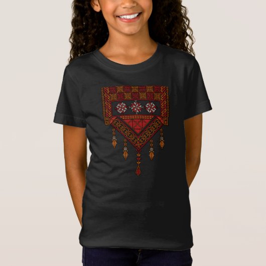 Palästinensische Tatreez Embroidery | Palestine Ar T-Shirt (Vorderseite)
