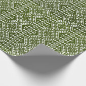 Palästinensische Tatreez Print in grünem Umschlagp Geschenkpapier (Ecke)