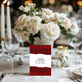 Palästinensische Tatreez Red Tischnummer