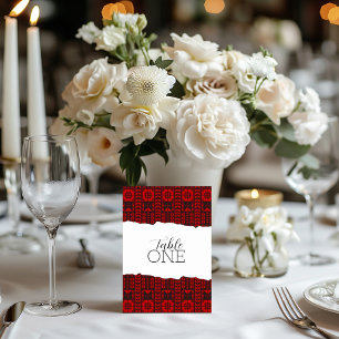 Palästinensische Tatreez Red Tischnummer