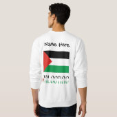 Palästinensische und palästinensische Flagge Perso Sweatshirt (Schwarz voll)