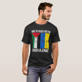 Palästinensische Unterstützung Ukraine Palästina W T-Shirt (Vorne ganz)