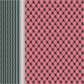 Palästinensische Wassermelone Hatta Keffiyeh Kufiy Aufkleber (Vorderseite)