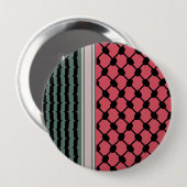 Palästinensische Wassermelone Hatta Keffiyeh Kufiy Button (Vorne & Hinten)