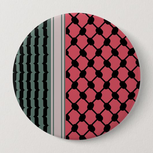 Palästinensische Wassermelone Hatta Keffiyeh Kufiy Button (Vorderseite)