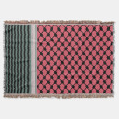 Palästinensische Wassermelone Hatta Keffiyeh Kufiy Decke (Vorderseite)