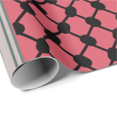 Palästinensische Wassermelone Hatta Keffiyeh Kufiy Geschenkpapier (Rolleneckpunkt)